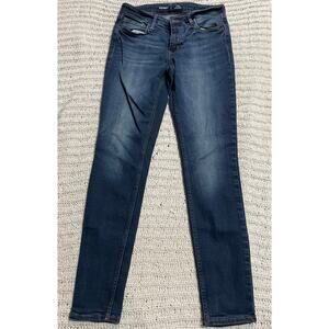 Old Navy Mid-Rise Rockstar Super Skinny Jeans Women's Size 6 Blue Denim Stretch